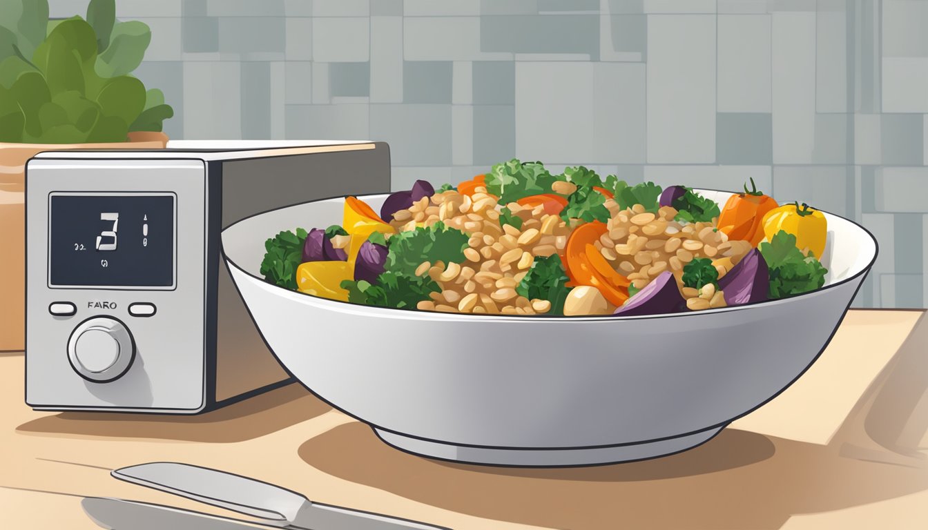 Read more about the article Best Way to Reheat Farro Salad with Roasted Vegetables