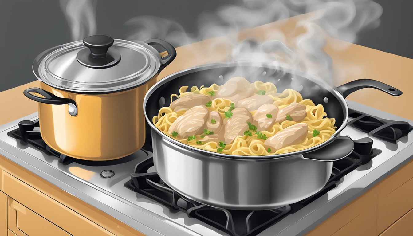 You are currently viewing How to Reheat Chicken Stroganoff with Egg Noodles